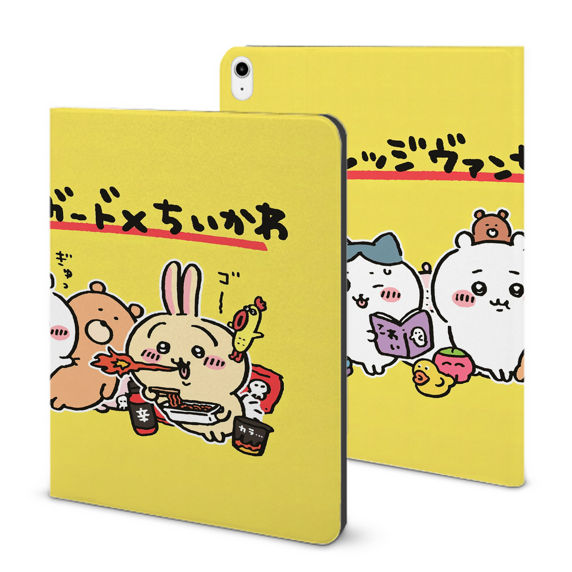 （画像用） ちいかわ Chii-kawa IPadケース ペンホルダー付き ブックスタイルデザイン